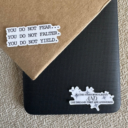 you do not fear ~ vinyl sticker - Pae Pukapuka