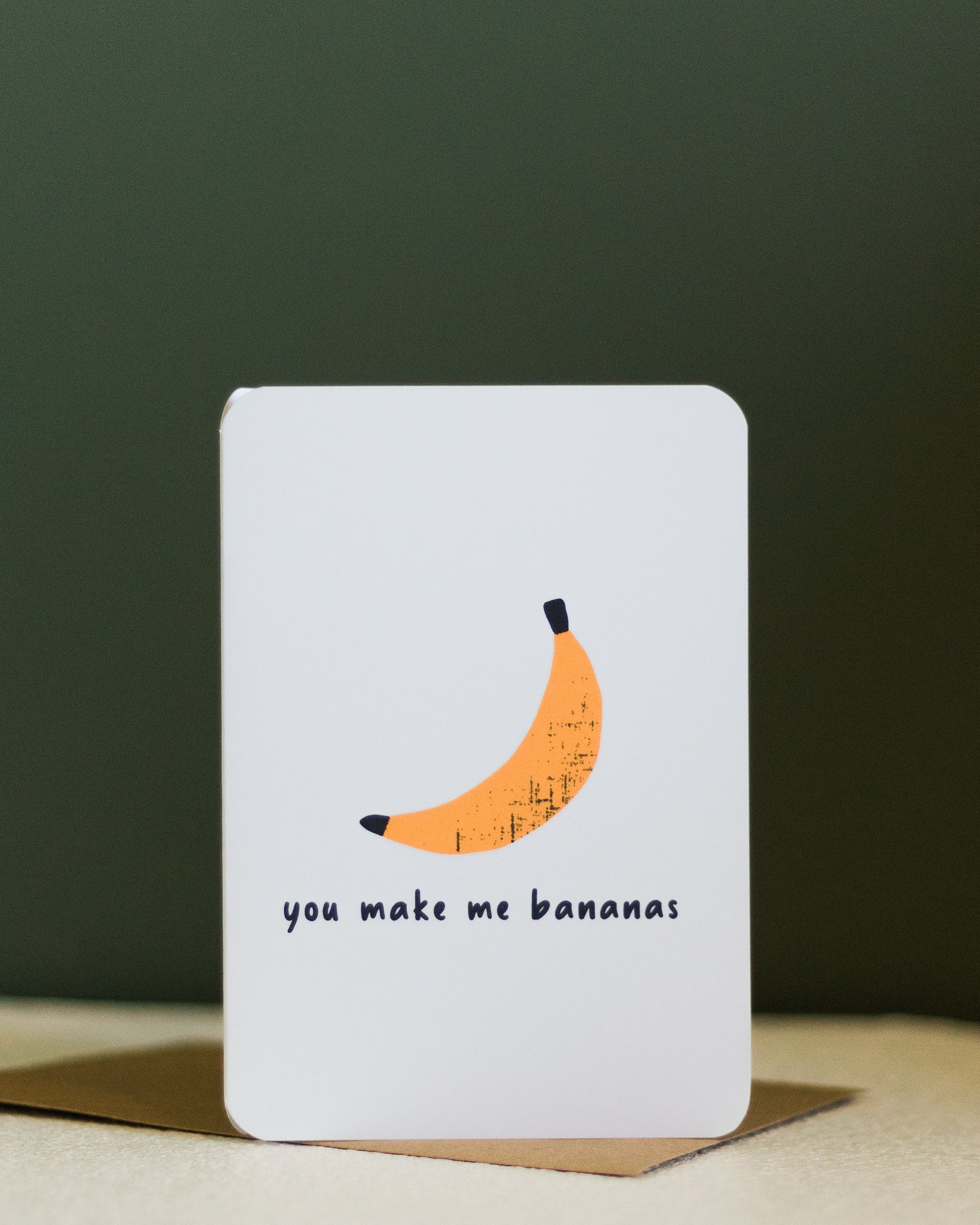 you make me bananas ~ greeting card - Pae Pukapuka